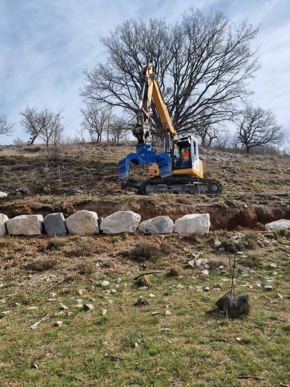 enrochement chantier